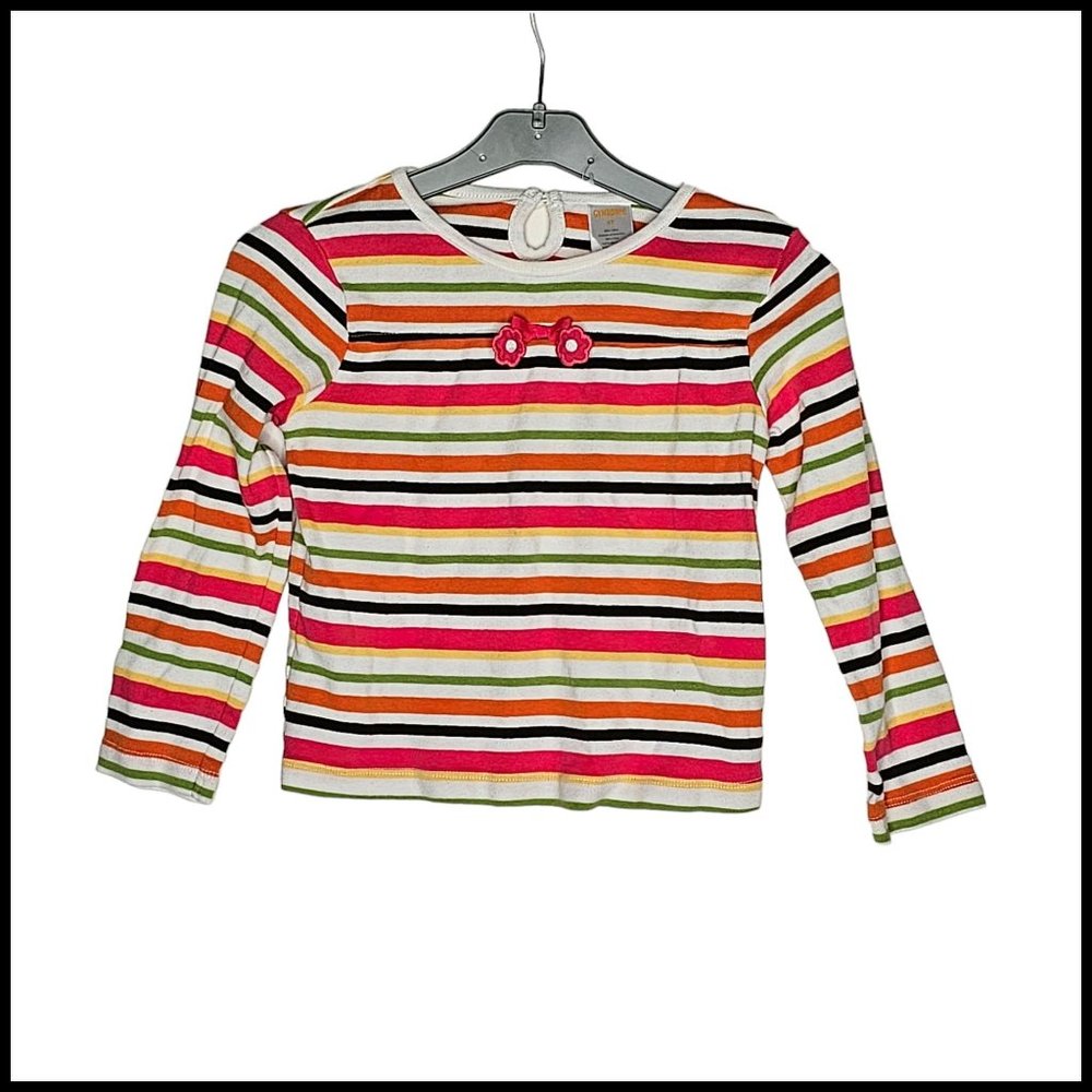 Gymboree Fall Striped Tee Top Long sleeve 5T